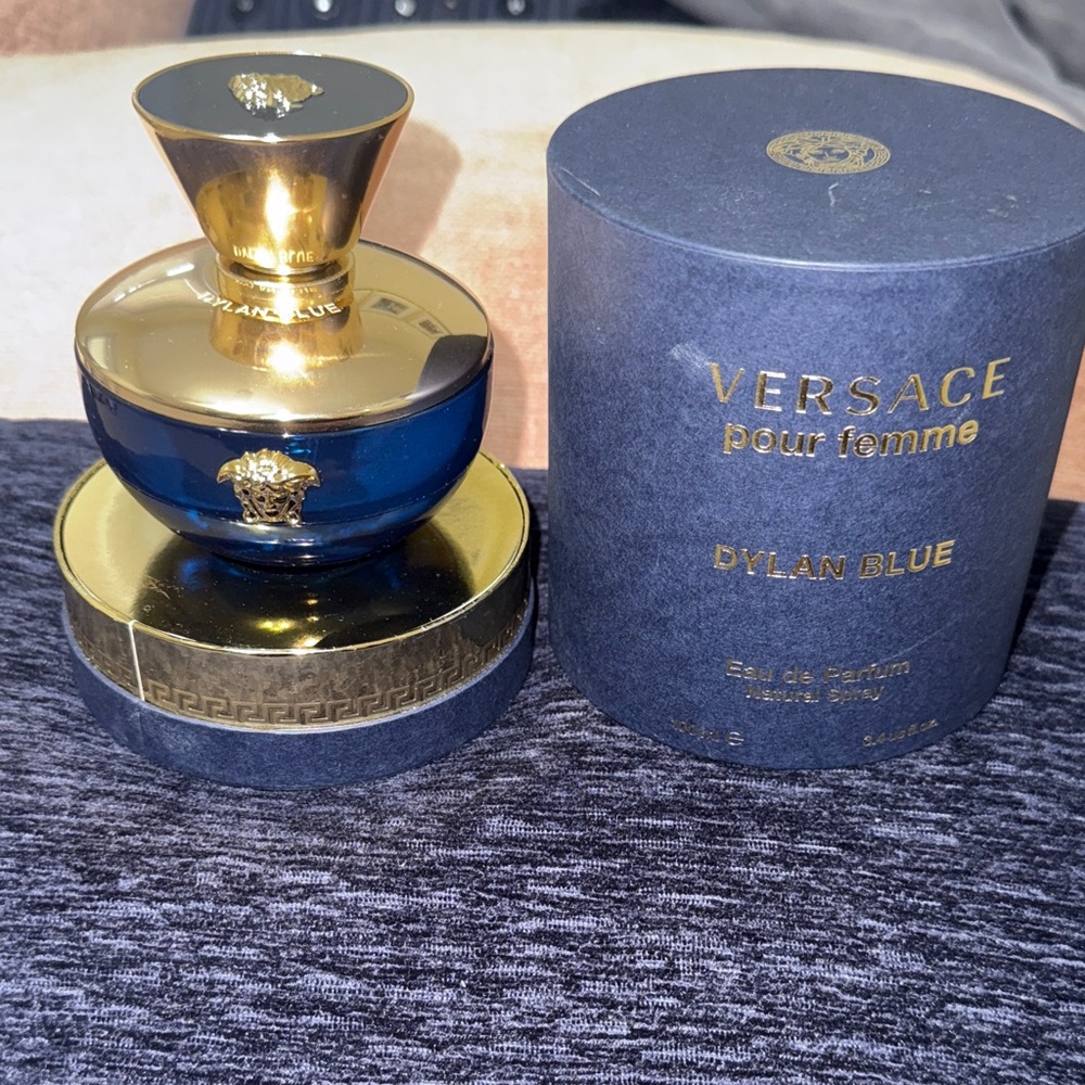 Versace Pour Femme Dylan Blue Perfume in Blue and Gold